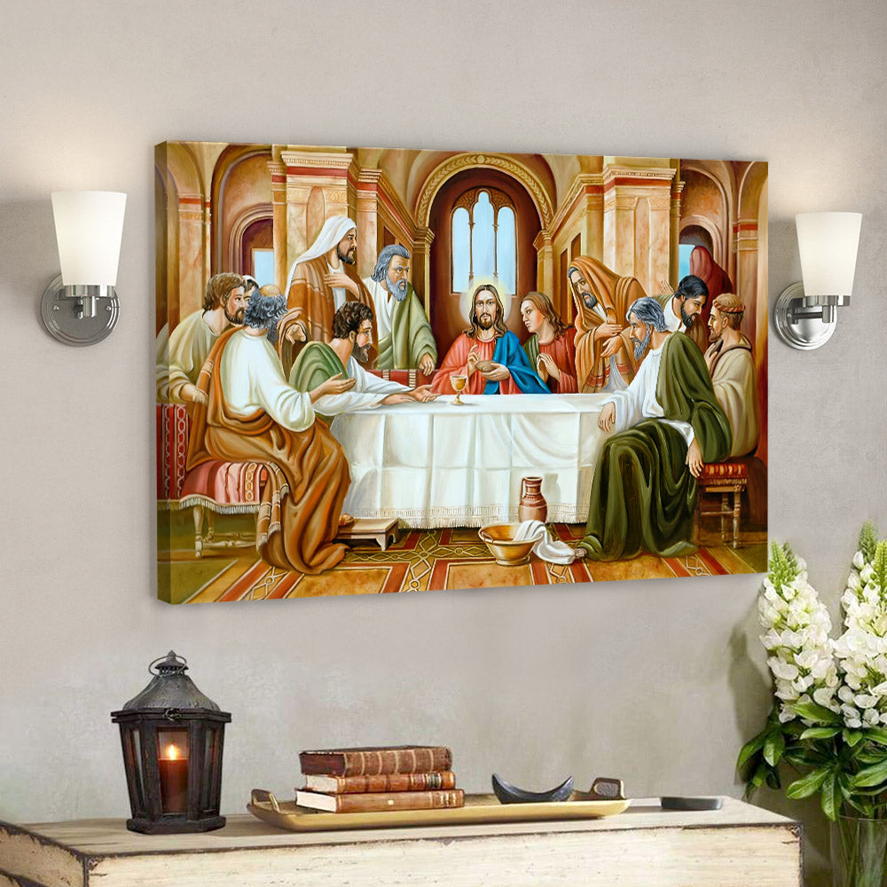 The Last Supper Portrait - Jesus Painting On Canvas - Religious Posters - Christian Canvas Prints - Religious Canvas Painting - Ciaocustom