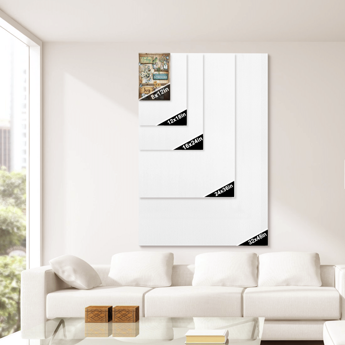 Today I Choose Joy, Flower, Butterfly, God Canvas, Christian Wall Art