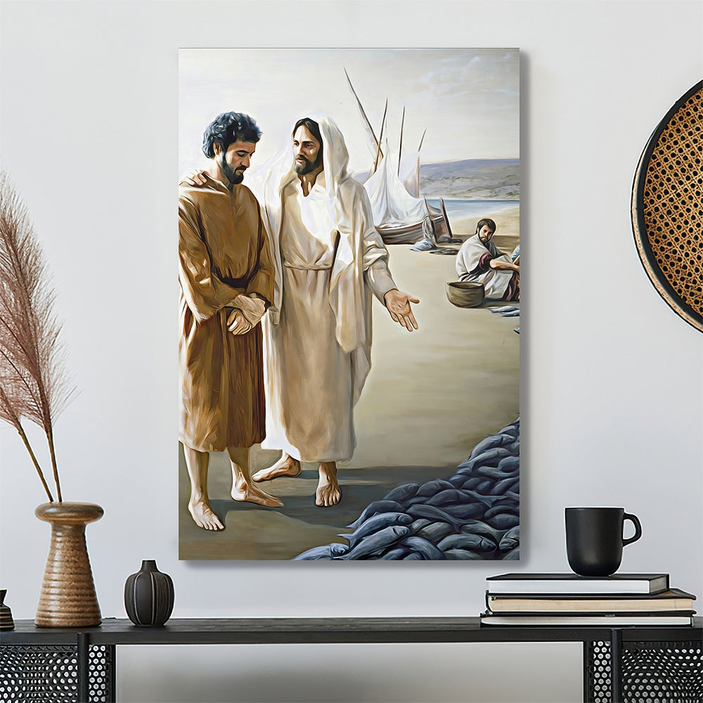 Lovest Thou Me More Than These Canvas - Jesus Christ Poster - Ciaocustom