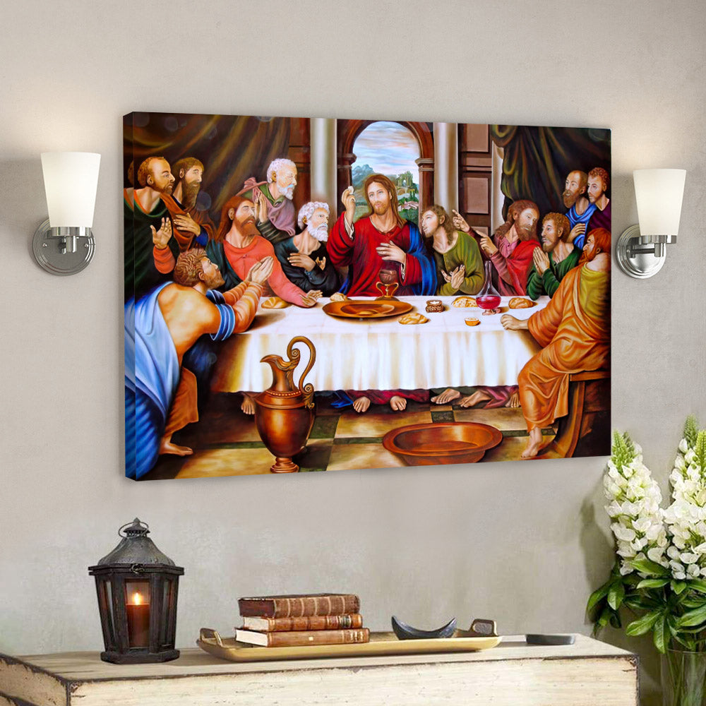 The Last Supper Portrait - Christian Art Gift - Religious Posters - Christian Canvas Prints - Religious Canvas Painting - Ciaocustom