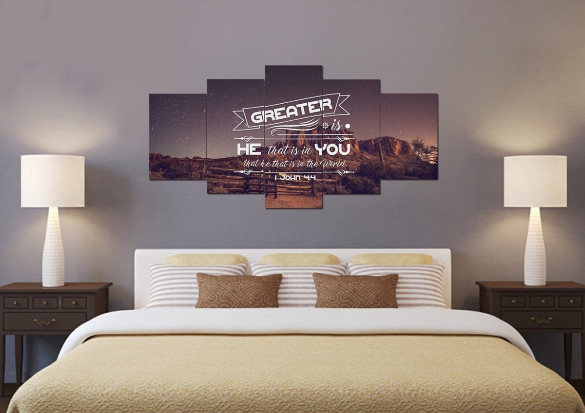 1 John 44 Canvas Wall Art Print - Christian Canvas Wall Art