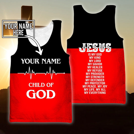 Christian Jesus Child Of God Jesus  Customized Men Tank Top - Christian Tank Top For Men