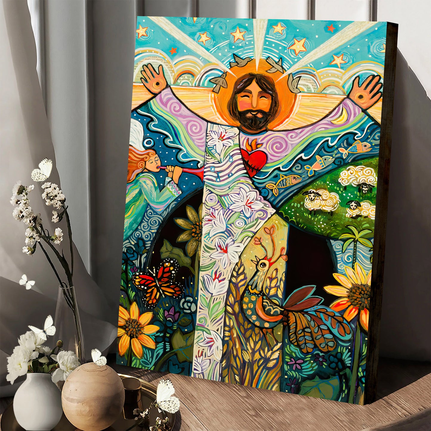 All Creation Sings His Praise Canvas - Religious Wall Decor