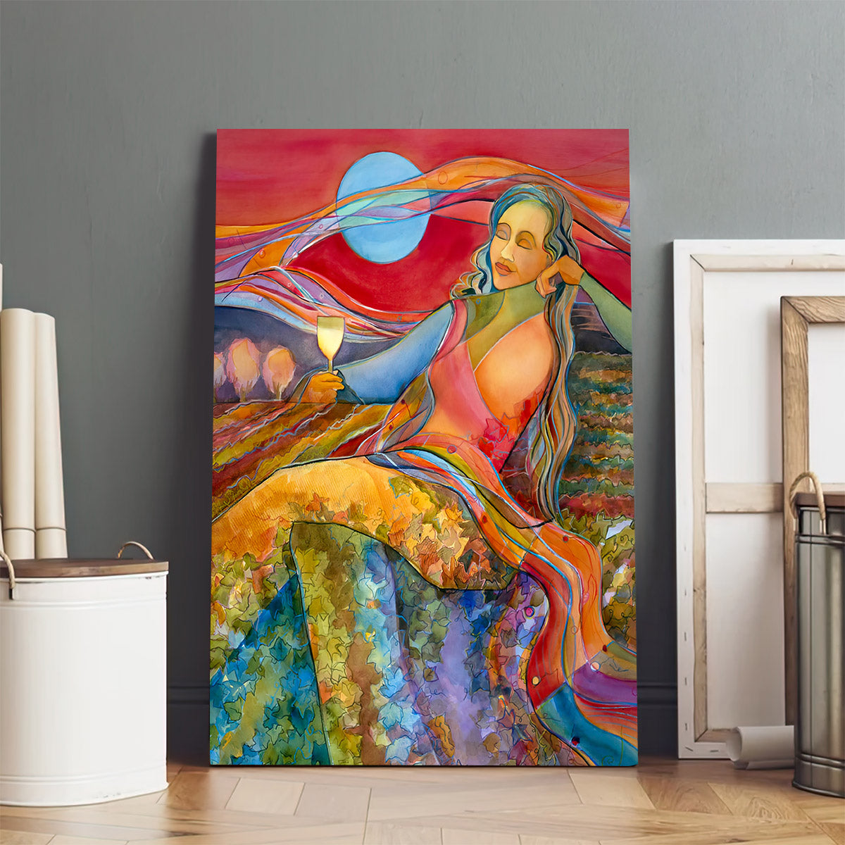 Wine Woman And Song Canvas Poster - Home And Decor - Ciaocustom