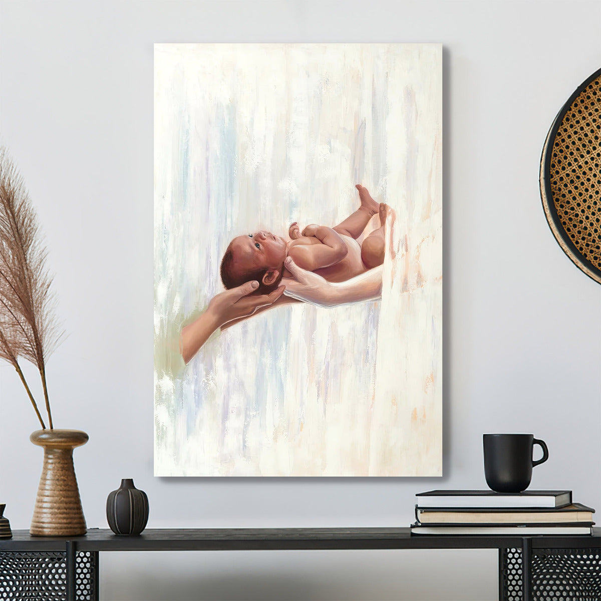 Mother to Mother - Jesus Wall Pictures - Jesus Canvas Painting - Jesus Poster - Jesus Canvas - Christian Gift - Ciaocustom