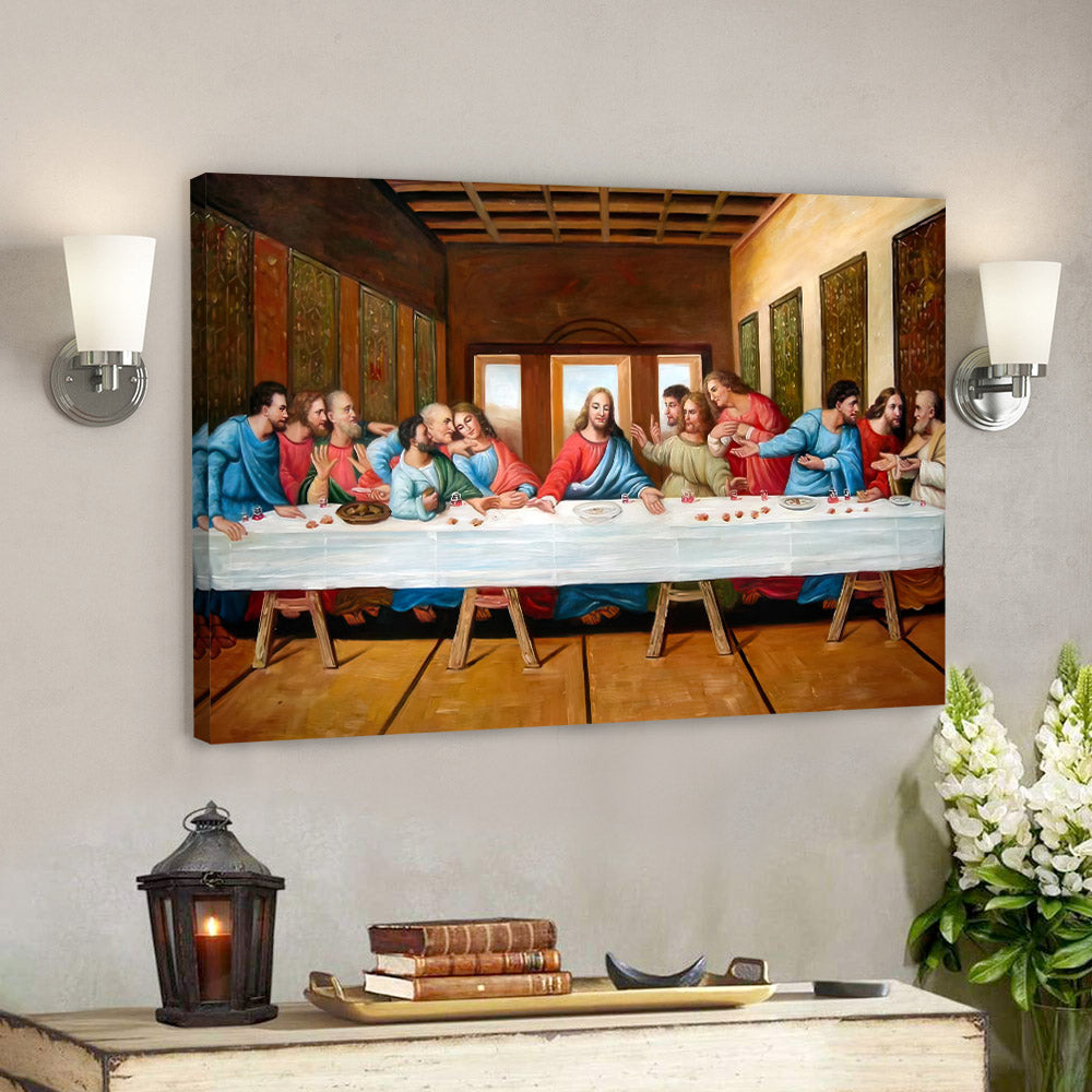The Last Supper Painting- Christian Art Gift - Jesus Painting On Canvas - Religious Canvas Painting - Religious Posters - Ciaocustom
