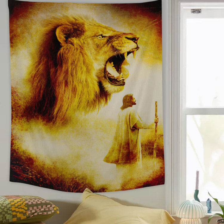 Jesus The Lamb Of God - Christian Wall Tapestry - Religious Tapestry Wall Hangings - Bible Verse Wall Tapestry - Religious Tapestry - Ciaocustom