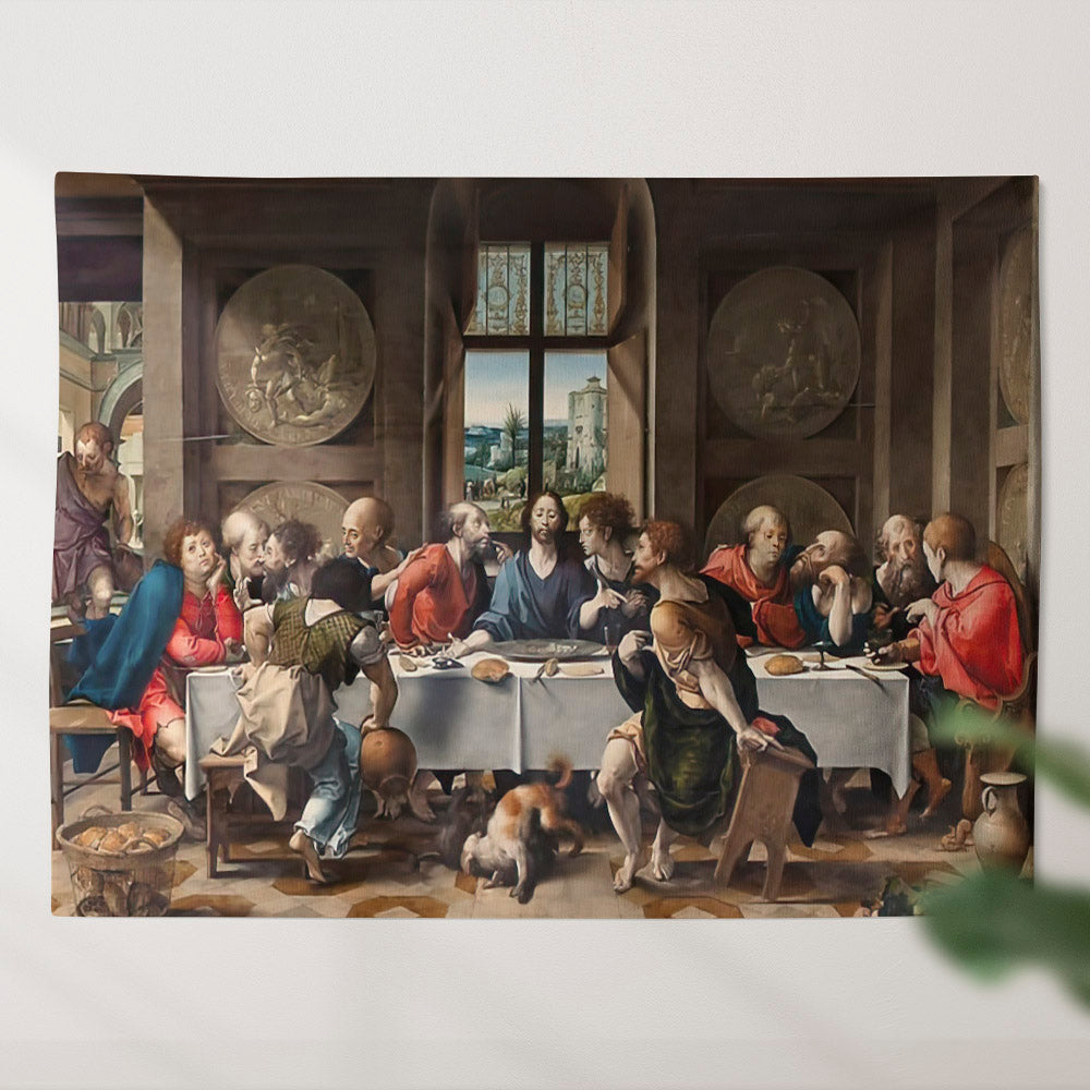 The Holy Supper Wall Art - Christian Wall Tapestry - Bible Tapestry - Religious Tapestry Wall Hangings - Bible Verse Wall Tapestry - Religious Tapestry - Ciaocustom
