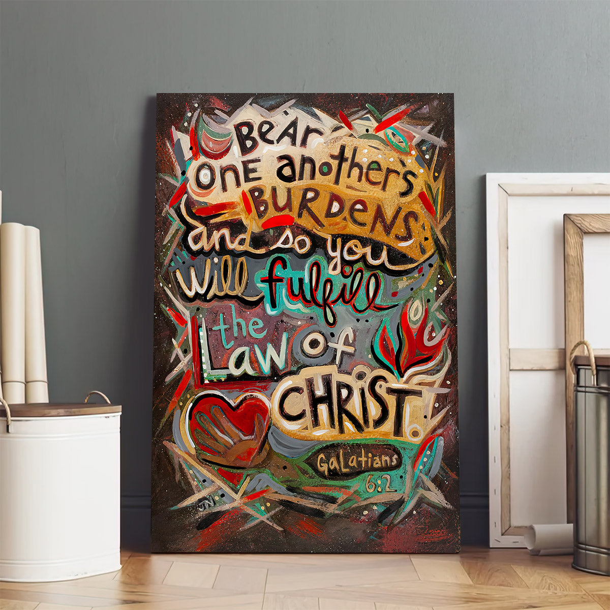 Galatians 6:2 Bear One Anothers Burdens Canvas - Ciaocustom