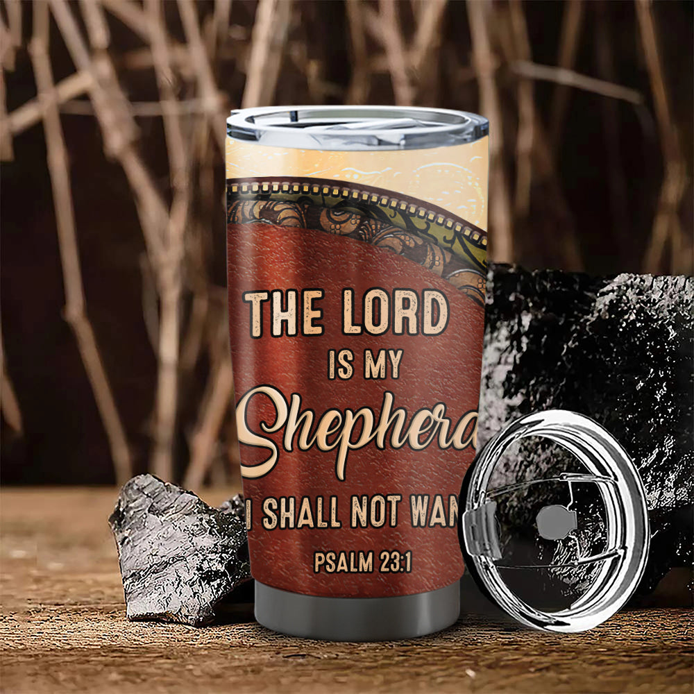 The Lord Is My Shepherd - Personalized Tumbler - Stainless Steel Tumbler - 20oz Tumbler - Tumbler For Cold Drinks - Ciaocustom