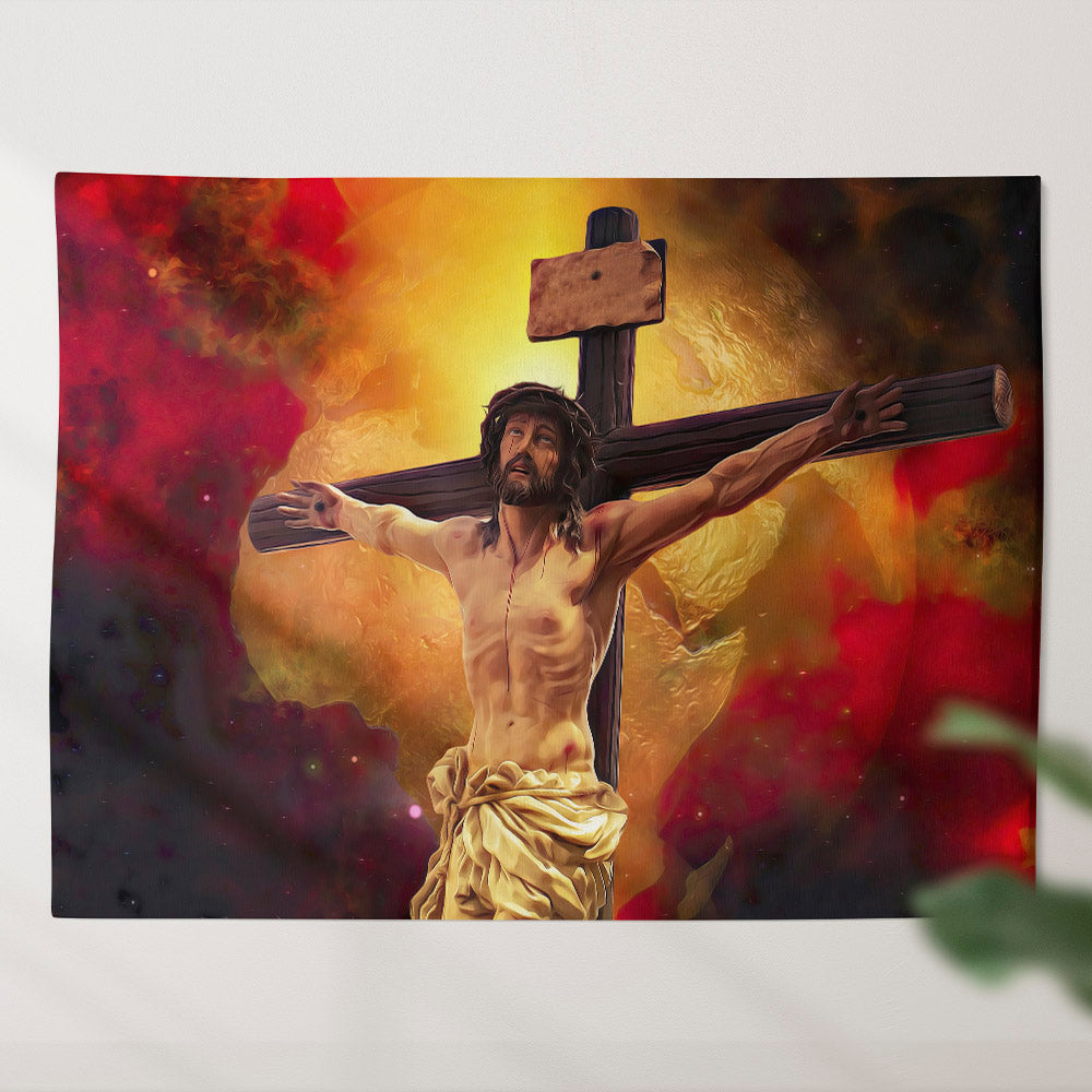Good Friday - Biblical Tapestries - Christian Tapestry Wall - Christian Tapestry Wall Hanging - Ciaocustom
