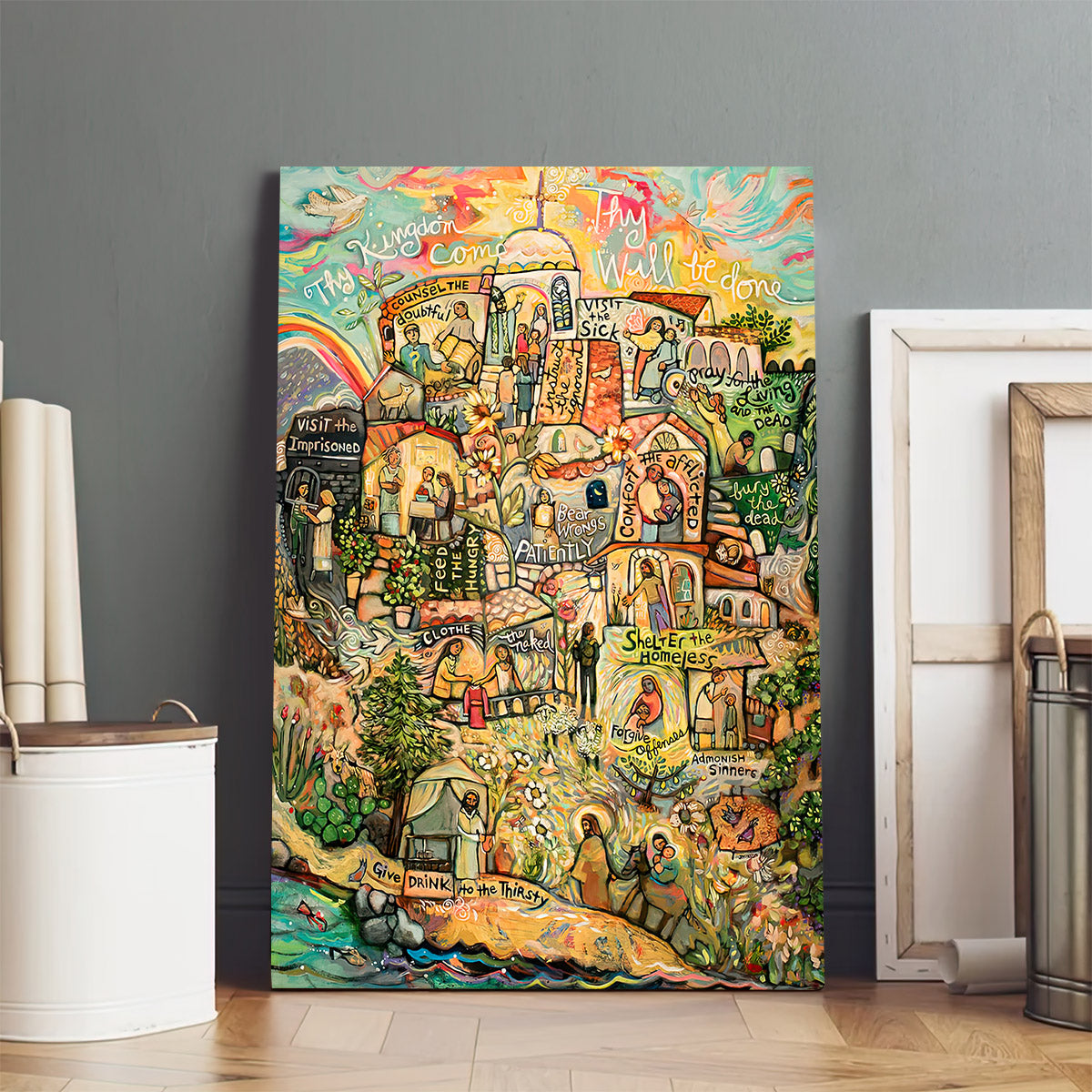 The Works Of Mercy Canvas Poster - Religious Canvas Wall Art