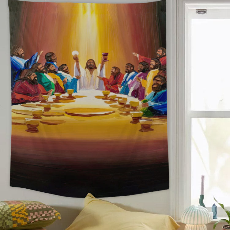 The Rosary Wall Art - Christian Wall Tapestry - Bible Tapestry - Religious Tapestry Wall Hangings - Bible Verse Wall Tapestry - Religious Tapestry - Ciaocustom