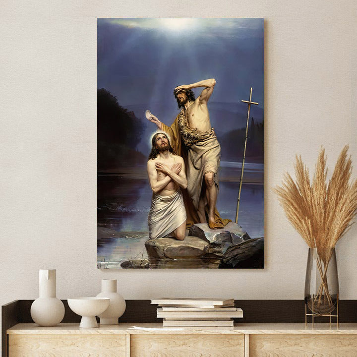 The Baptism Of Christ Poster - Jesus Christ Canvas Art