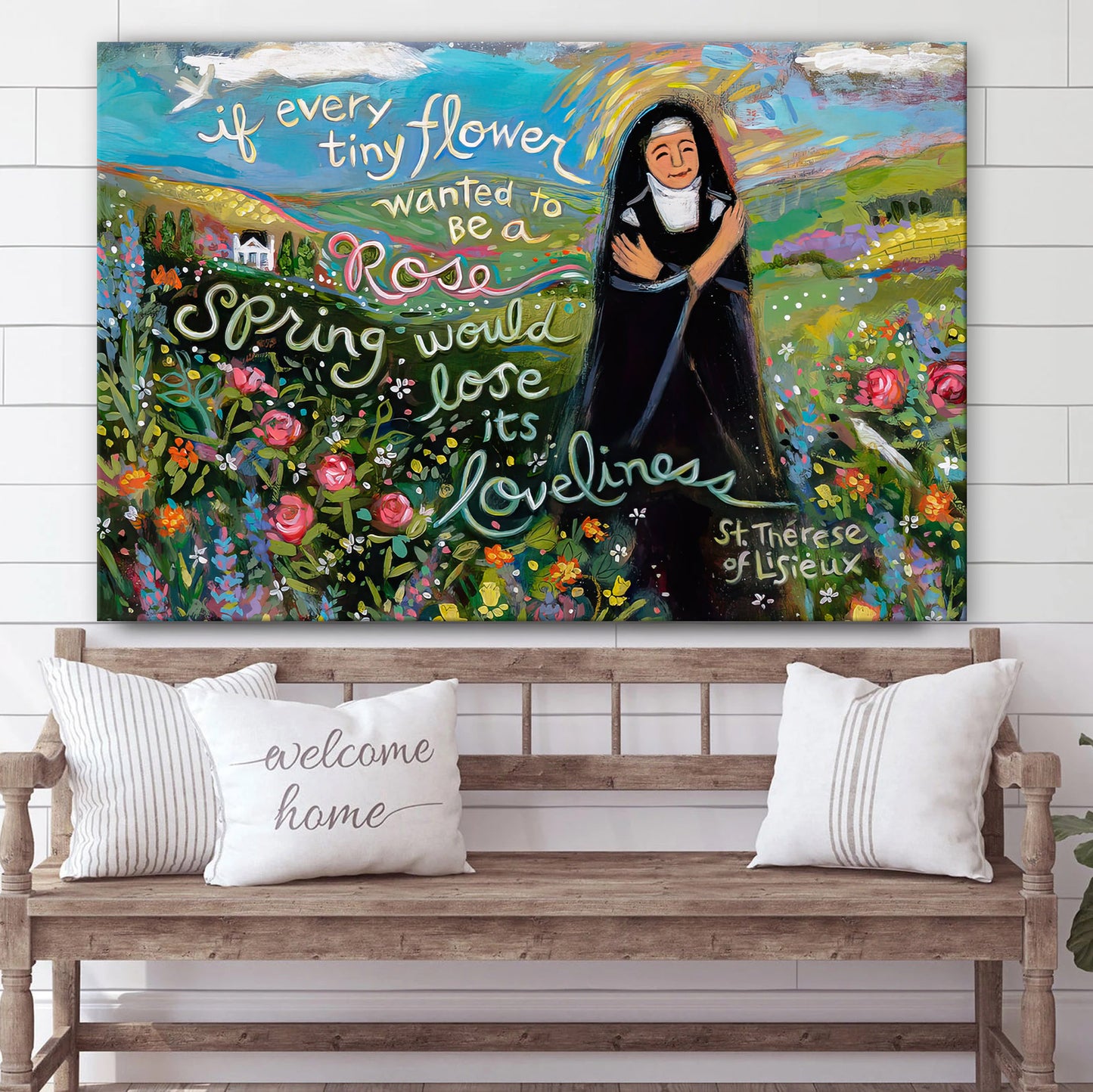 The Little Flower St Therese Of Lisieux Canvas