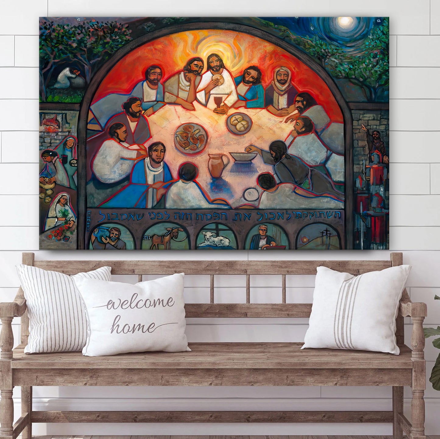 The Last Supper Canvas Poster - Christian Canvas Wall Art