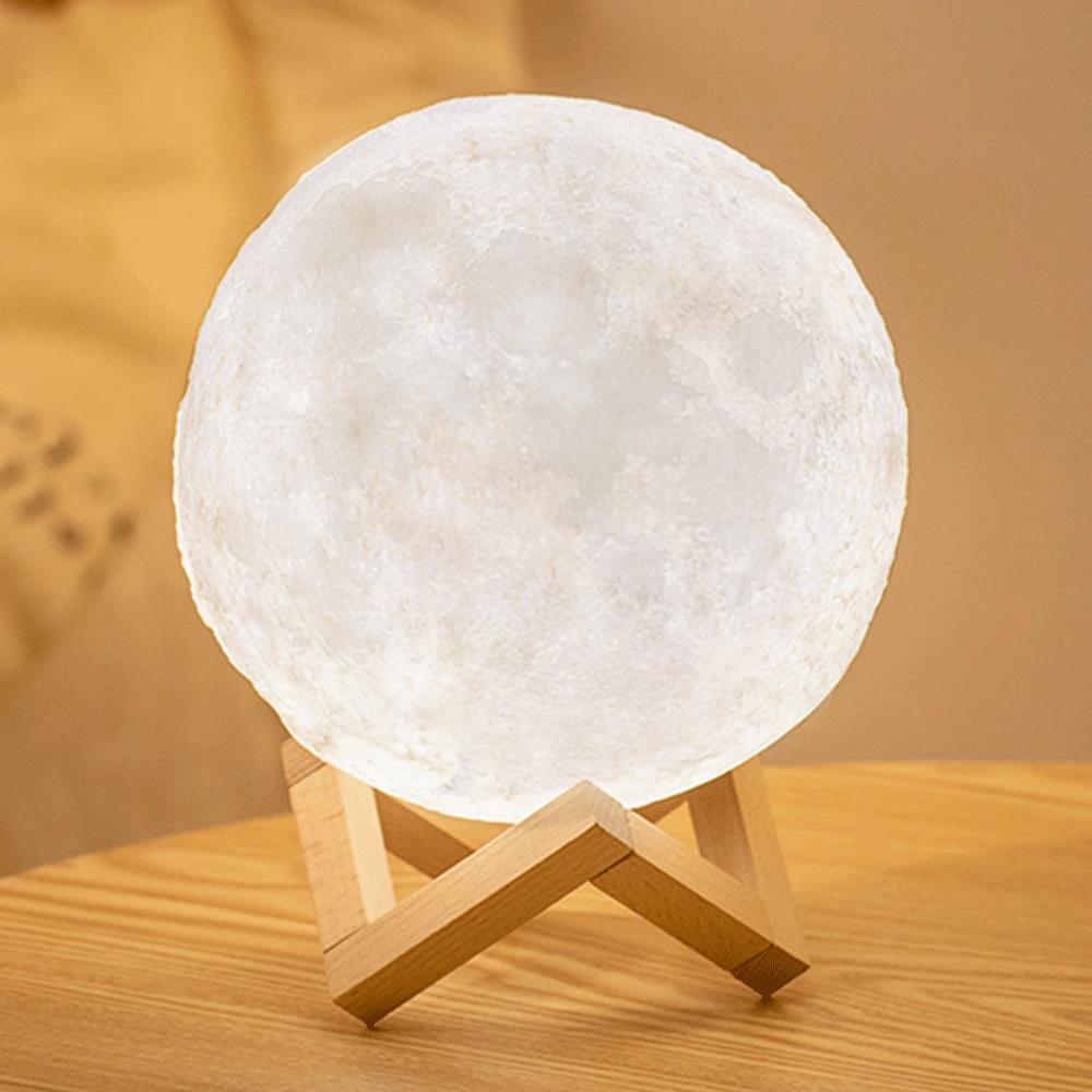 3D Printed Moon Lamp - 3d Moon Lamp - Custom Gifts For Family
