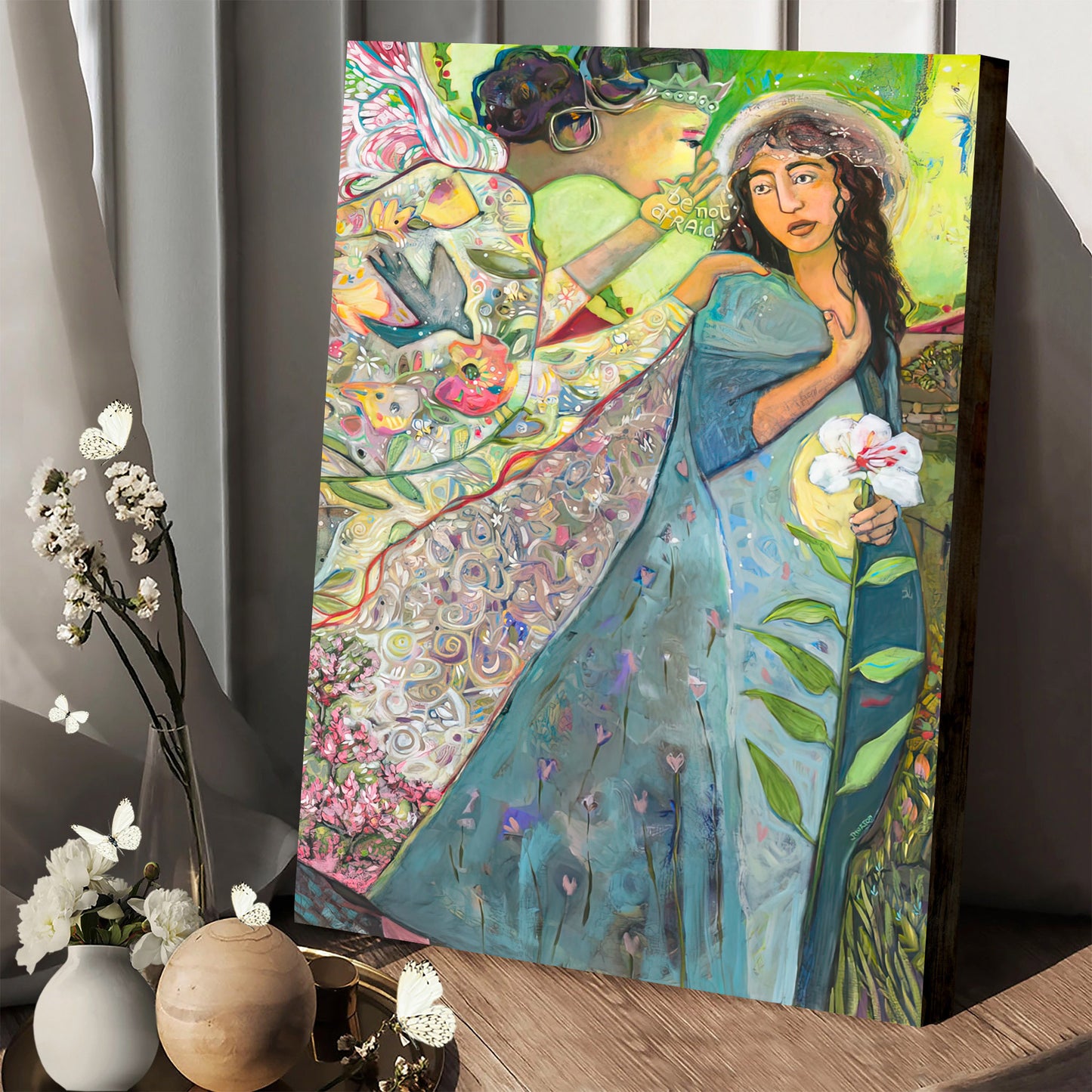 Annunciation Canvas Wall Art - Religious Wall Decor