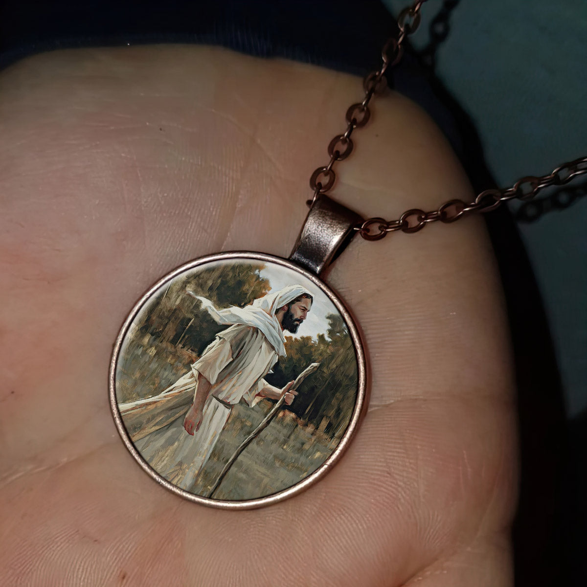 Forward in Faith - Jesus Christ Necklace - Jesus Pendant - Catholic Necklace - Ciaocustom