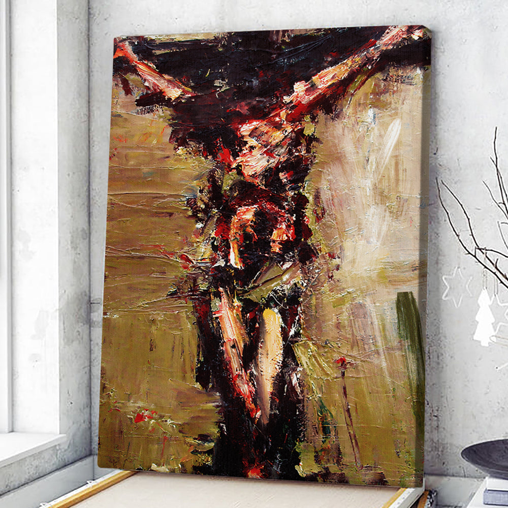 Jesus On Cross - Jesus Pictures - Jesus Canvas Poster - Christian Canvas Prints - Faith Canvas - Gift For Christian - Ciaocustom