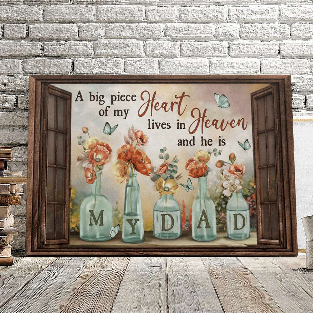 A Big Piece Of My Heart - Christian Canvas Prints - Faith Canvas - Bible Verse Canvas - Ciaocustom