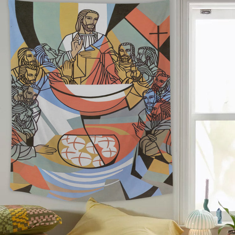 Last Supper Tapestry - The Last Supper Wall Art - Christian Wall Tapestry - Religious Tapestry Wall Hangings - Ciaocustom