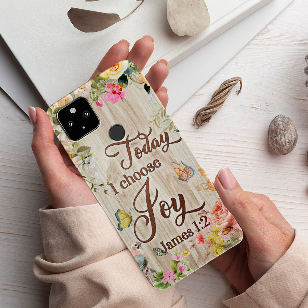 Today I Choose Joy - Butterfly - Christian Phone Case - Religious Phone Case - Bible Verse Phone Case - Ciaocustom