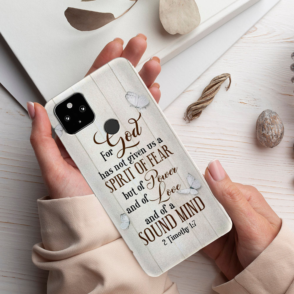 For God Has Not Given Us A Spirit Of Fear - Christian Phone Case - Religious Phone Case - Bible Verse Phone Case - Ciaocustom