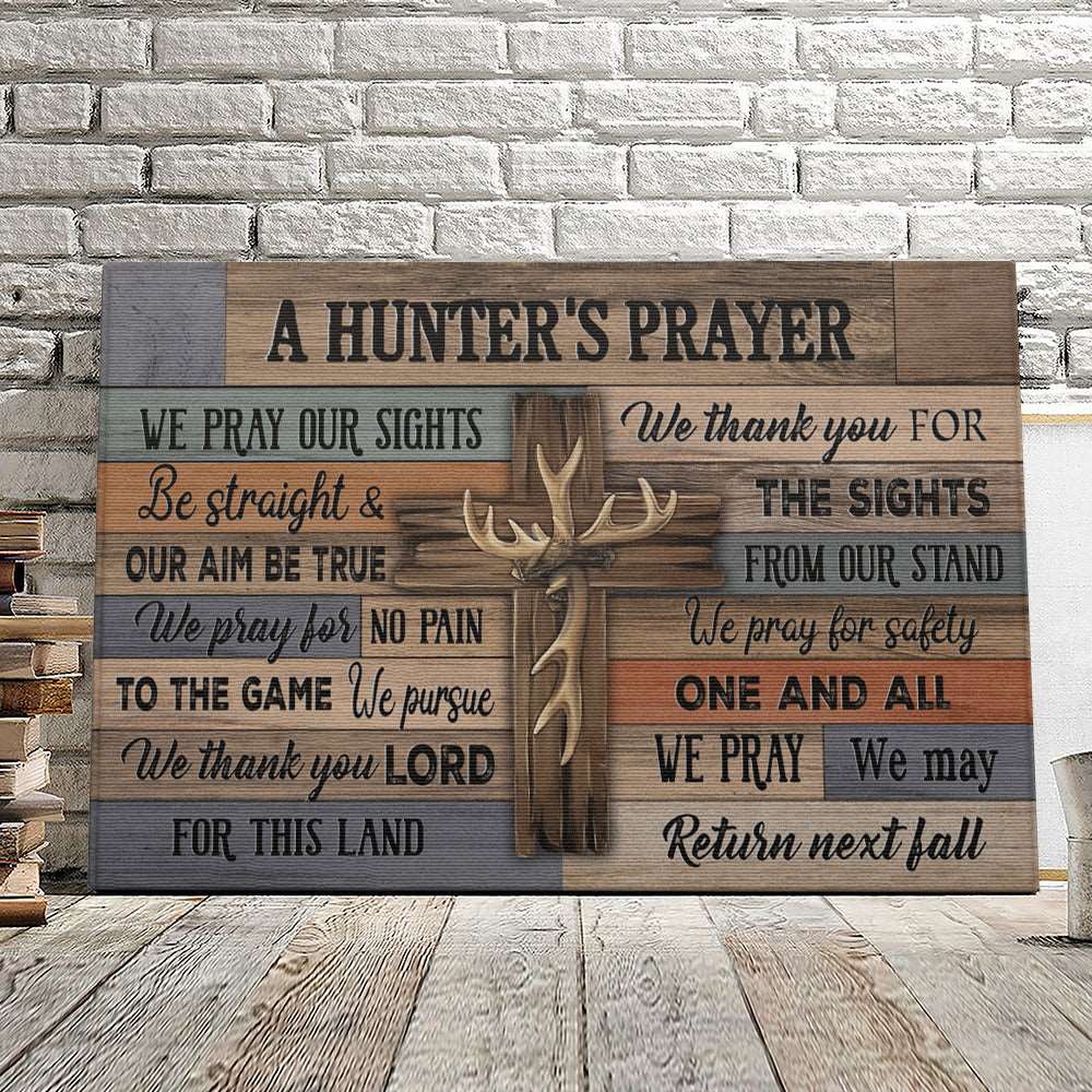 A Hunter's Prayer - Christian Canvas Prints - Faith Canvas - Bible Verse Canvas - Ciaocustom
