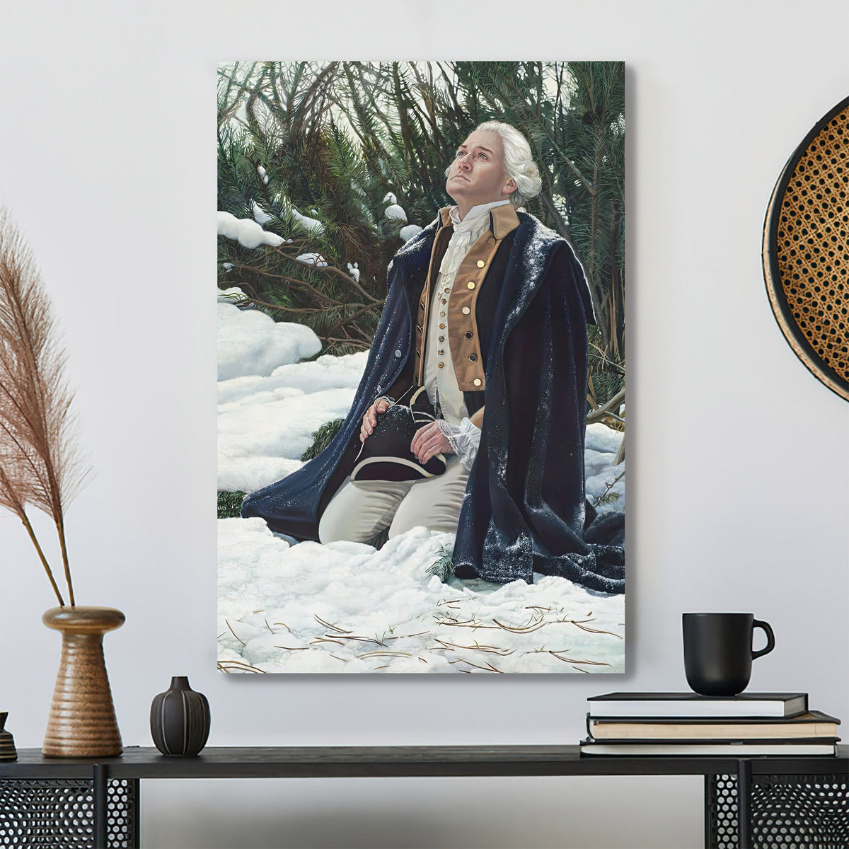 In God We Trust - Jesus Wall Pictures - Jesus Canvas Painting - Jesus Poster - Jesus Canvas - Christian Gift - Ciaocustom