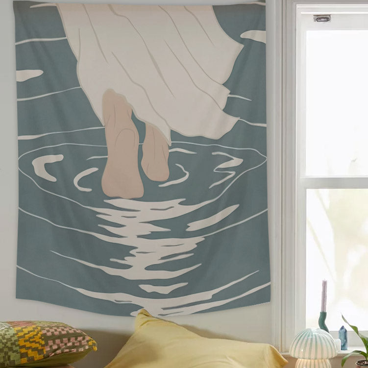 Jesus Walking On Water Tapestry - Jesus Tapestry - Religious Tapestry Wall Hanging - Christian Tapestry Wall Hanging - Christian Gift - Ciaocustom