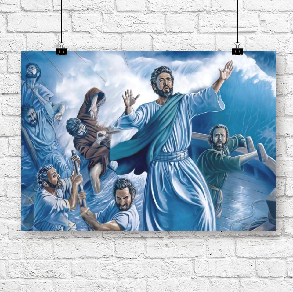 God Canvas 32 - Jesus Canvas - Christian Gift - Jesus Canvas Painting - Jesus Canvas Art - Bible Verse Canvas Wall Art - Scripture Canvas - Ciaocustom