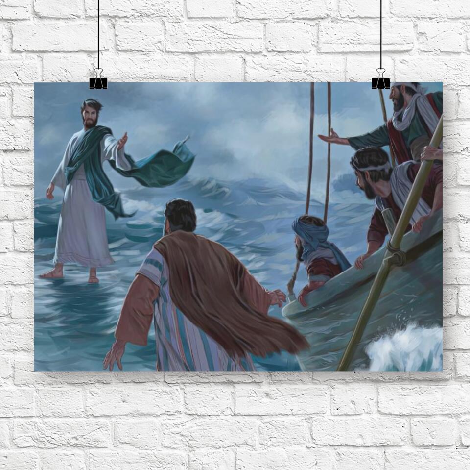 God Canvas 37 - Jesus Canvas - Christian Gift - Jesus Canvas Painting - Jesus Canvas Art - Bible Verse Canvas Wall Art - Scripture Canvas - Ciaocustom