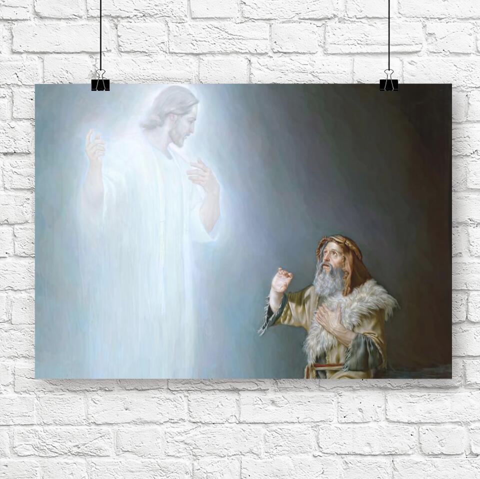 Moses Seeing Jesus - Jesus Canvas - Christian Gift - Jesus Canvas Painting - Jesus Canvas Art - Scripture Canvas - Ciaocustom