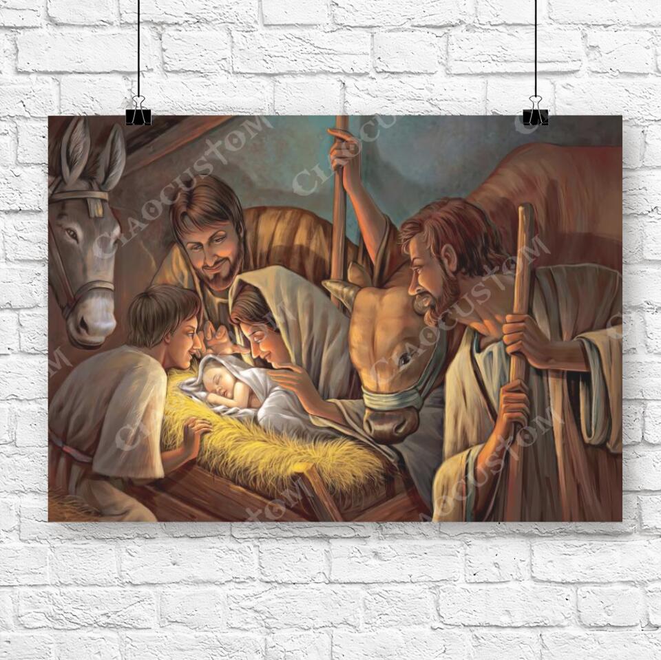 God Canvas 78 - Jesus Canvas - Christian Gift - Jesus Canvas Painting - Jesus Canvas Art - Bible Verse Canvas Wall Art - Scripture Canvas - Ciaocustom