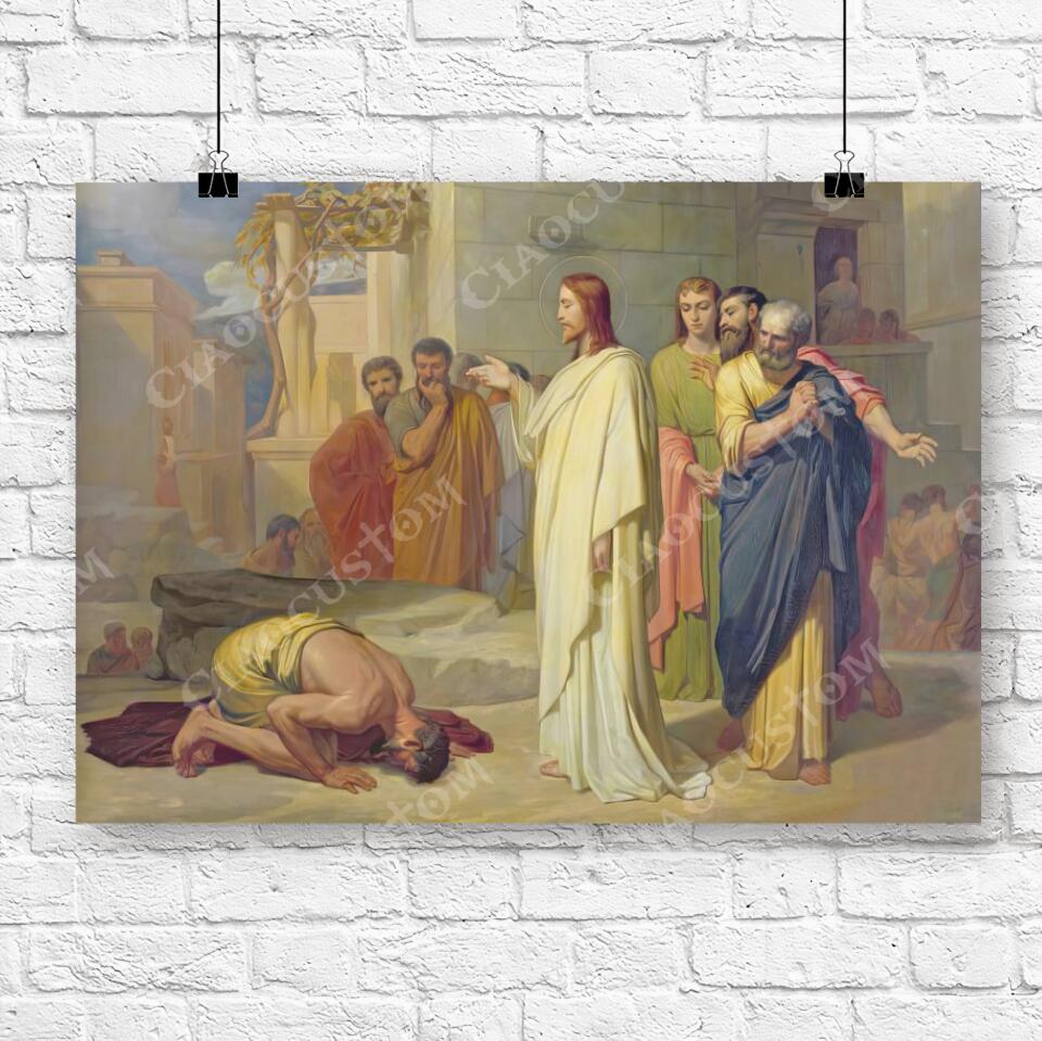 God Canvas 80 - Jesus Canvas - Christian Gift - Jesus Canvas Painting - Jesus Canvas Art - Bible Verse Canvas Wall Art - Scripture Canvas - Ciaocustom-ciaocustom