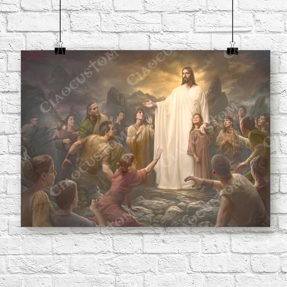 God Canvas 86 - Jesus Canvas - Christian Gift - Jesus Canvas Painting - Jesus Canvas Art - Bible Verse Canvas Wall Art - Scripture Canvas - Ciaocustom