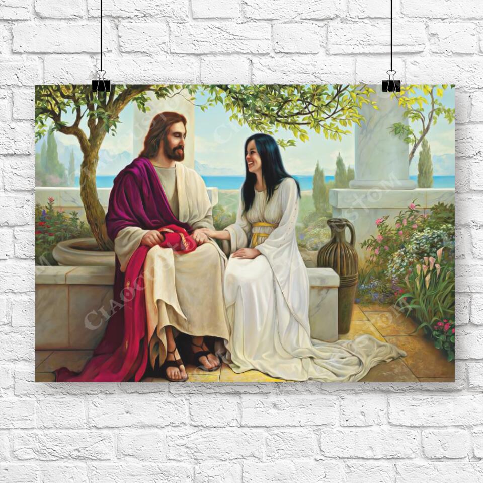 God Canvas 89 - Jesus Canvas - Christian Gift - Jesus Canvas Painting - Jesus Canvas Art - Bible Verse Canvas Wall Art - Scripture Canvas - Ciaocustom