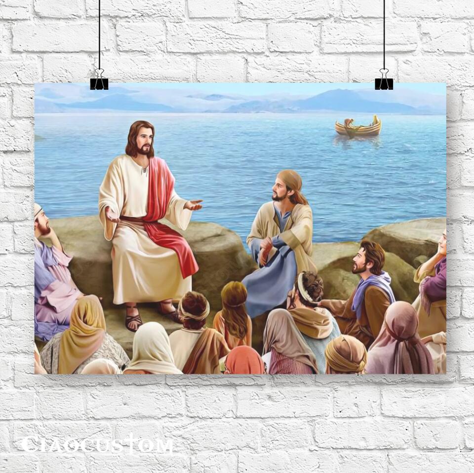 Jesus Canvas Art 20 - Jesus Poster - Jesus Canvas - Christian Gift - Jesus Canvas Painting - Ciaocustom