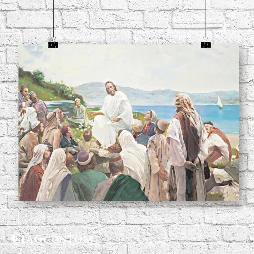 Jesus Canvas Art 32 - Jesus Poster - Jesus Canvas - Christian Gift - Jesus Canvas Painting - Ciaocustom