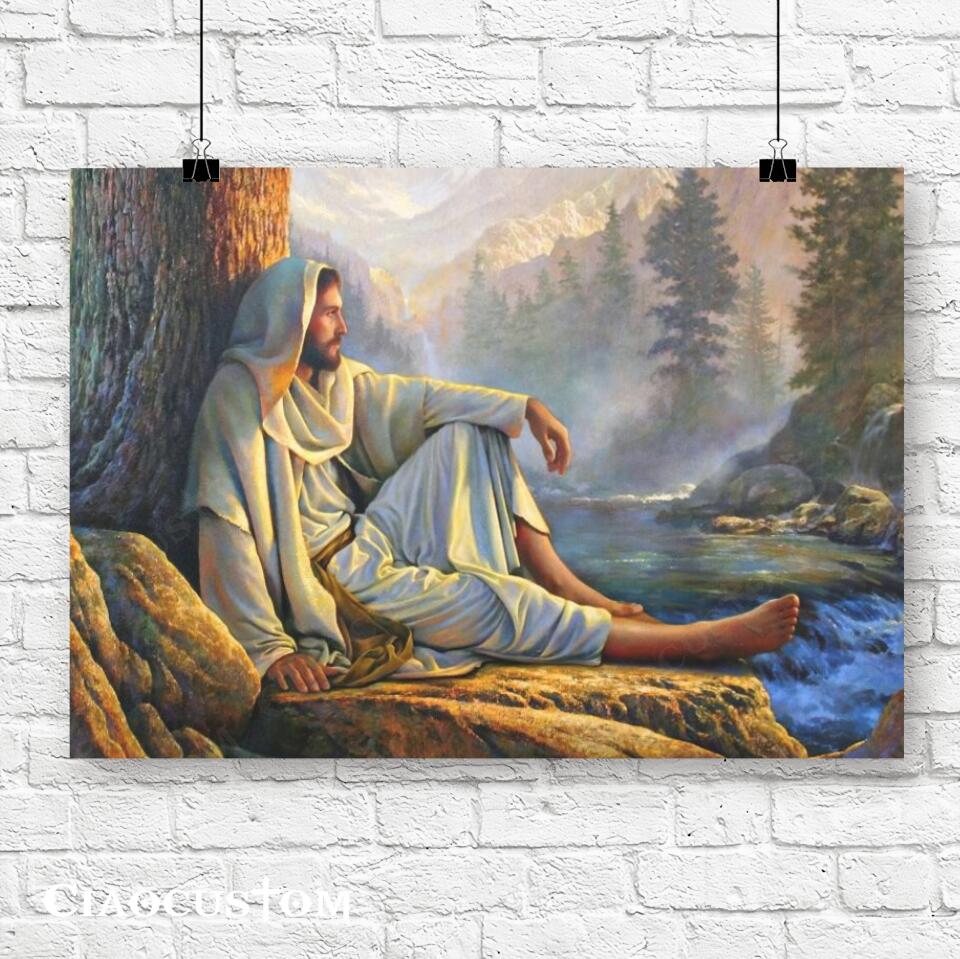 Jesus Christ Greg Olsen - Jesus Canvas Painting - Jesus Canvas Art - Jesus Poster - Jesus Canvas - Christian Gift - Ciaocustom