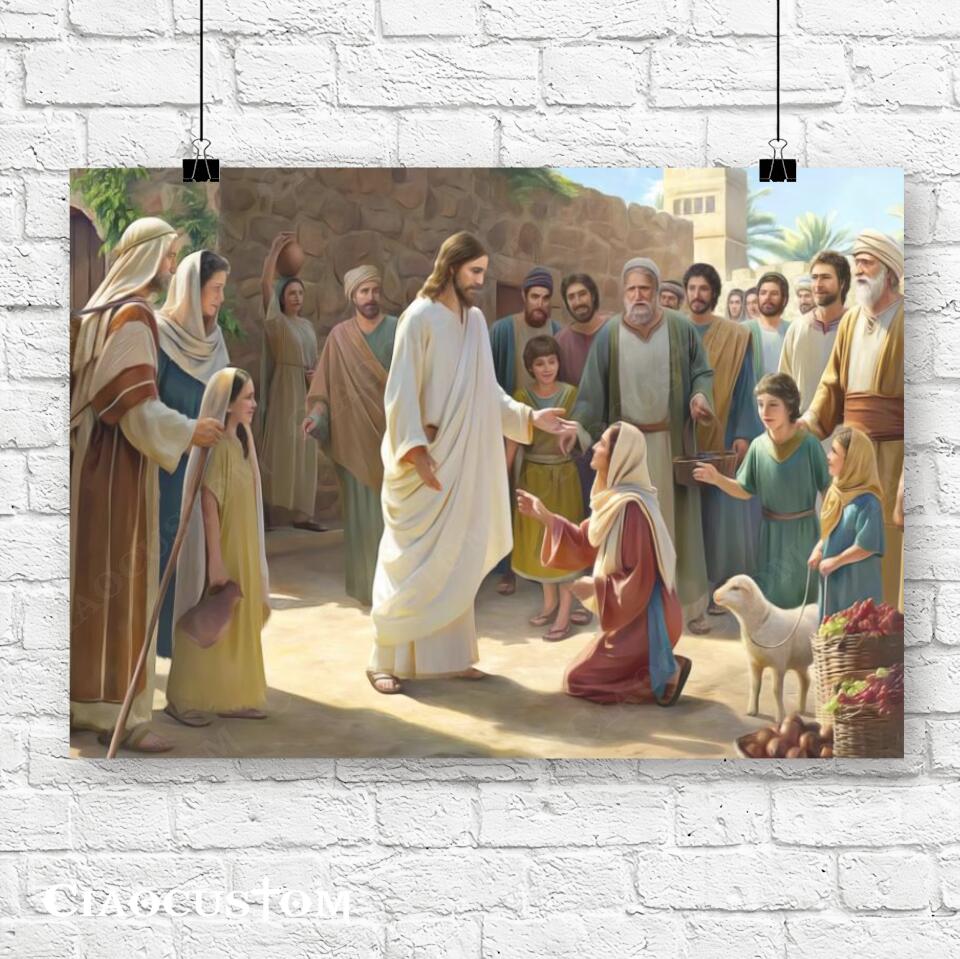 The Parables Of Jesus - Jesus Canvas Painting - Jesus Canvas Art - Jesus Poster - Jesus Canvas - Christian Gift - Ciaocustom