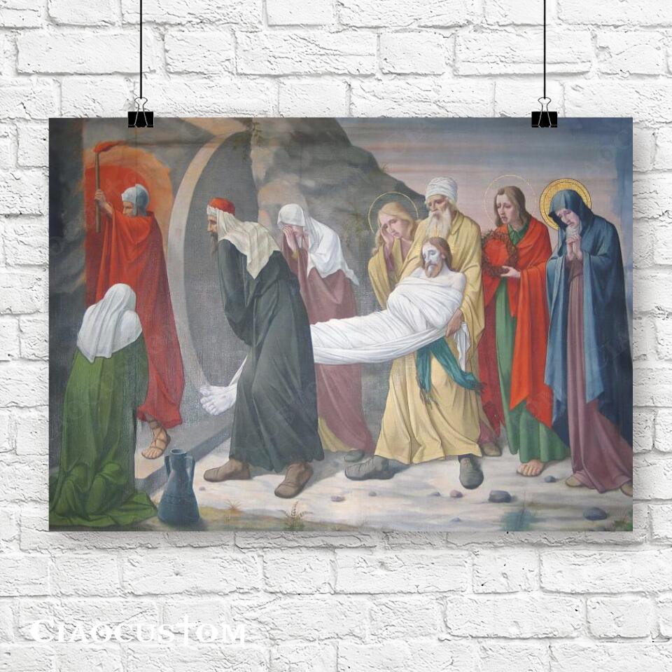 What Happens On Silent Saturday - Jesus Canvas Painting - Jesus Canvas Art - Jesus Poster - Jesus Canvas - Christian Gift - Ciaocustom