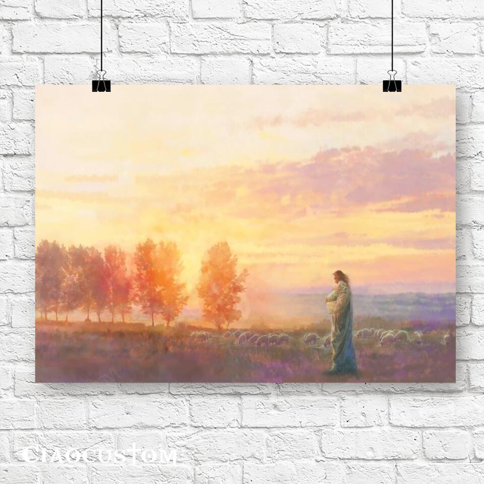 Jesus, The Very Thought Of Thee - Jesus Canvas Painting - Jesus Canvas Art - Jesus Poster - Jesus Canvas - Christian Gift - Ciaocustom