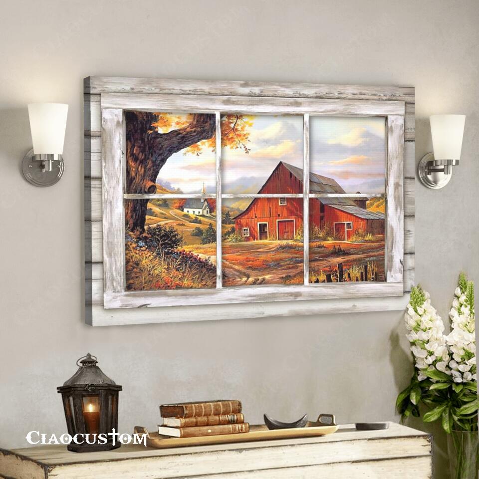 Autumn Garden - Jesus Canvas Wall Art - Jesus Wall Pictures - Jesus Ca ...