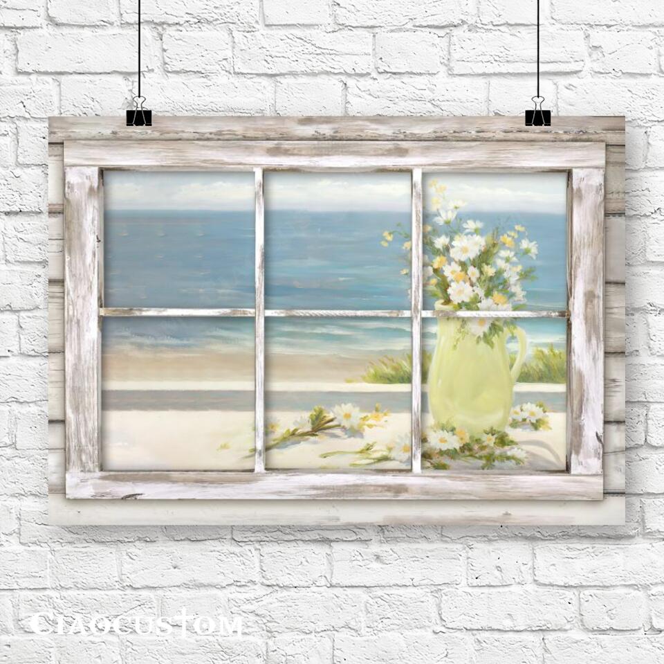 Chrysanthemum Painting - Jesus Poster - Jesus Canvas - Christian Canvas Wall Art - Christian Gift - Ciaocustom