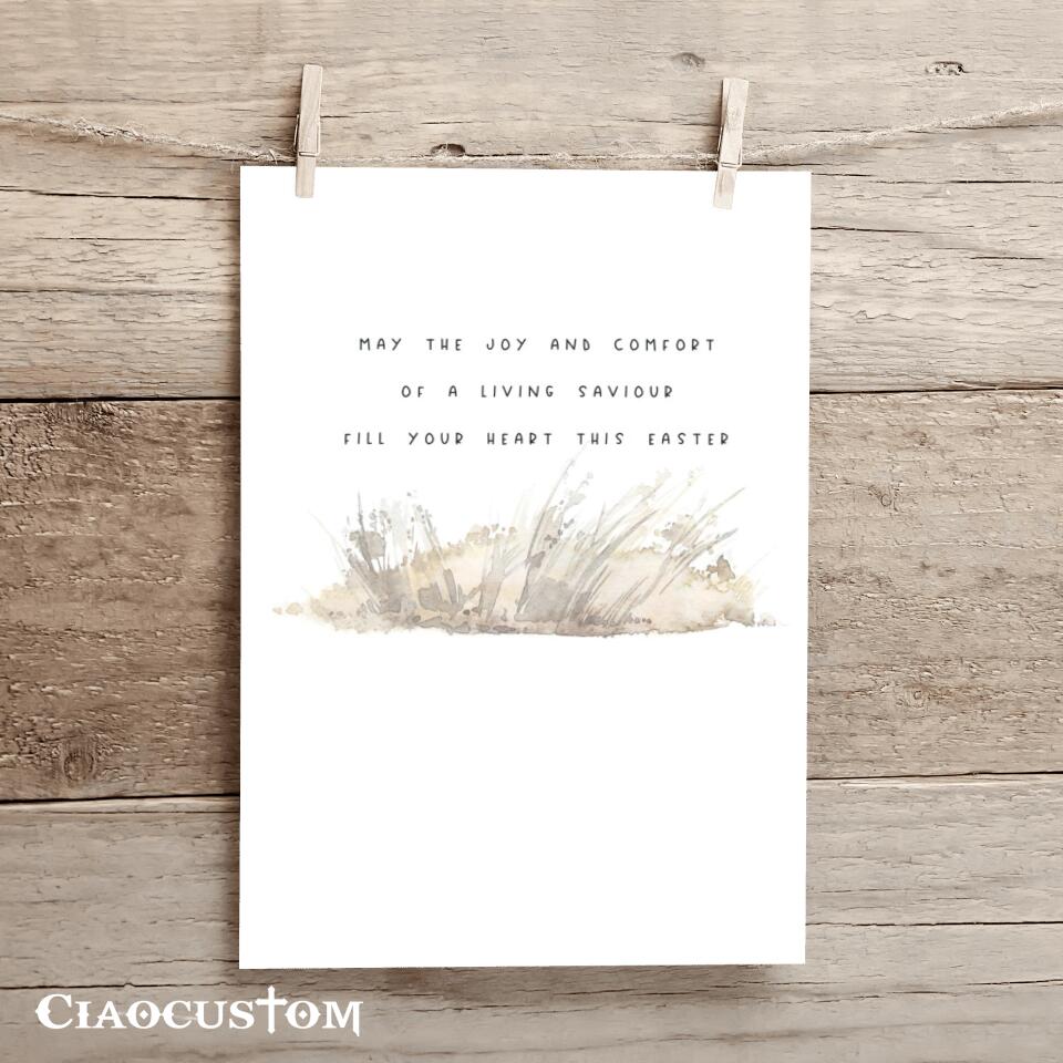 May The Joy And Comfort Of A Living Savioud - Jesus Canvas Wall Art - Bible Verse Canvas - Christian Canvas Wall Art - Ciaocustom