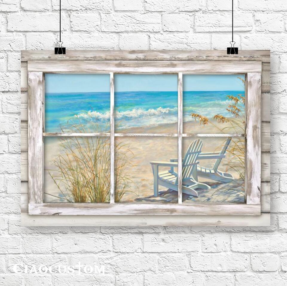 Sea Painting - Jesus Poster - Jesus Canvas - Christian Canvas Wall Art - Christian Gift - Ciaocustom