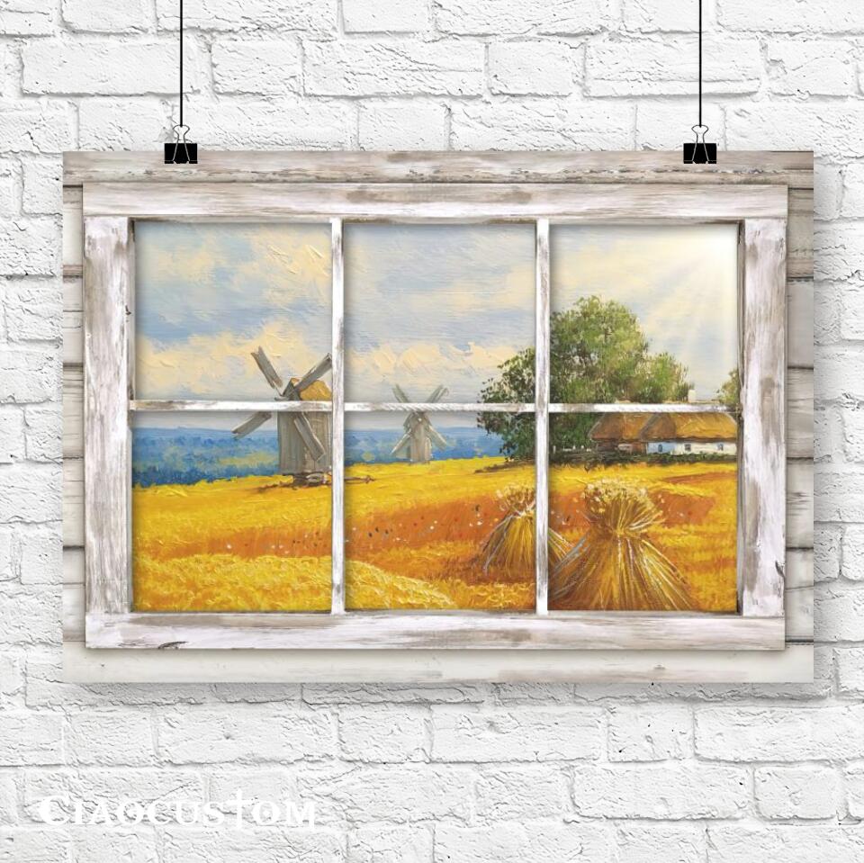 Dandelion Flower Garden Painting - Jesus Poster - Jesus Canvas - Christian Canvas Wall Art - Christian Gift - Ciaocustom