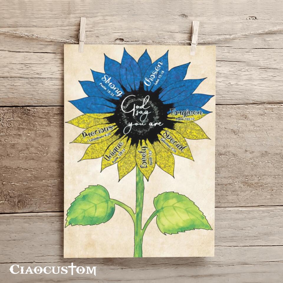 I Believe In God The Father - Cross - Jesus Canvas Wall Art - Bible Verse Canvas - Christian Canvas Wall Art - Ciaocustom